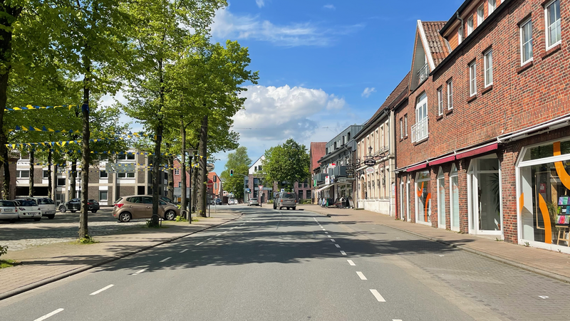 Der Ortskern rund um den Sendplatz ist einer der zentralen Orte in Metelen. Foto: Gemeinde Metele