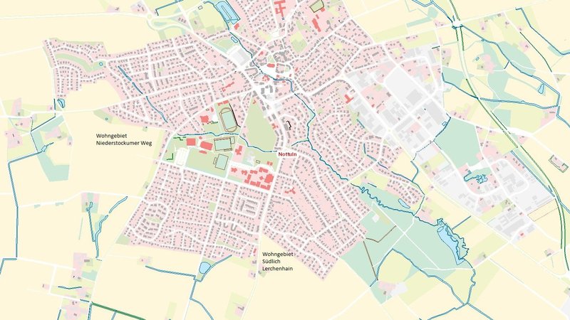 In Nottuln entstehen zwei neue Wohngebiete. Quelle: Gemeinde Nottuln