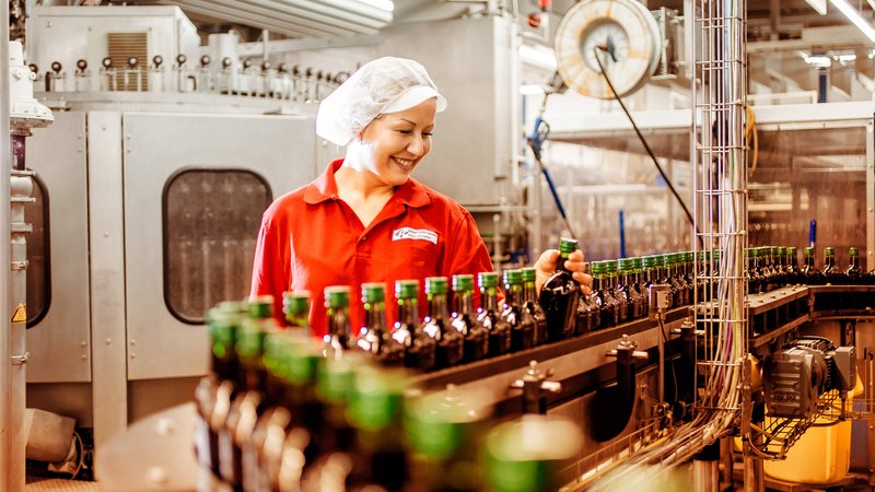 Blick in die Produktion von Berentzen. Foto: Berentzen