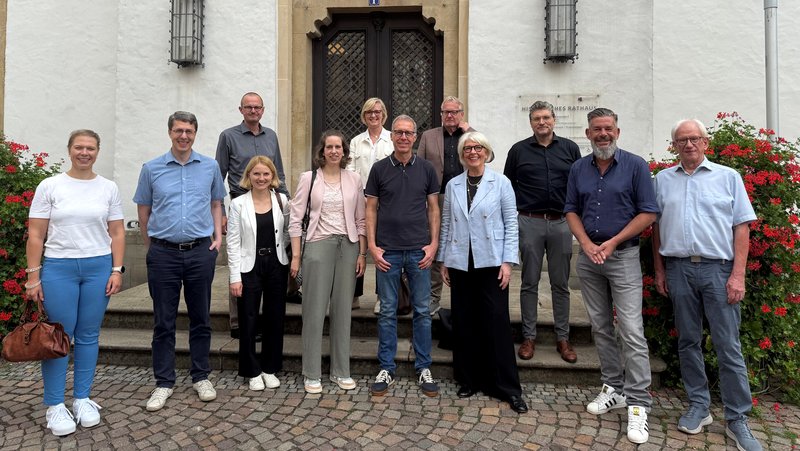 Die kommunalen Wirtschaftsförderer im Kreis bei ihrem Treffen im Alten Rathaus von Warendorf. Foto: gfw