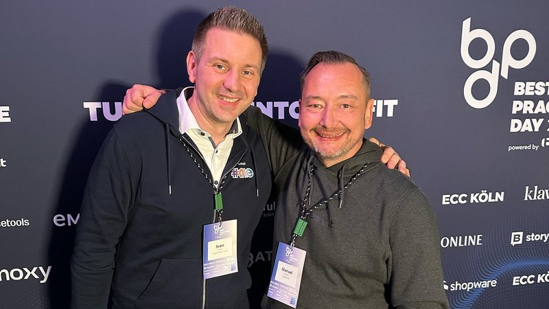 Gehen eine strategische Partnerschaft ein: Sven Henckel (Geschäftsführer Laudert, links) und Manuel Strotmann (CEO und Gründer von best it). Foto: Laudert