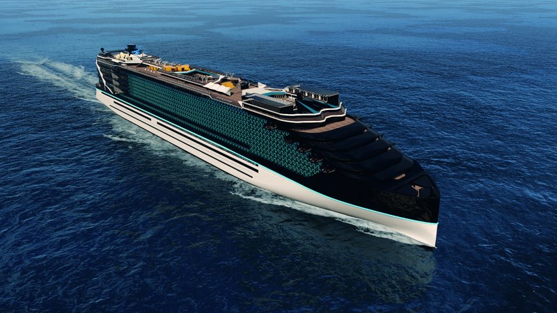 Das Helix-Konzept zeigt ein Kreuzfahrtschiff mit 100-prozentigem Brennstoffzellen-Antrieb.