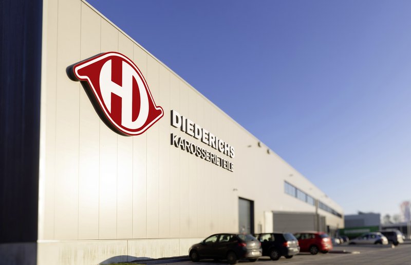 Der Standort von Diederichs Karosserieteile in Bad Bentheim. Foto: Diederichs Karosserieteile