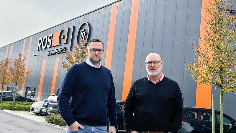 Führen ROS Rollentechnik gemeinsam: Thorsten Raatgering (links) und Jörg Mandelatz. Foto: ROS Rollentechnik