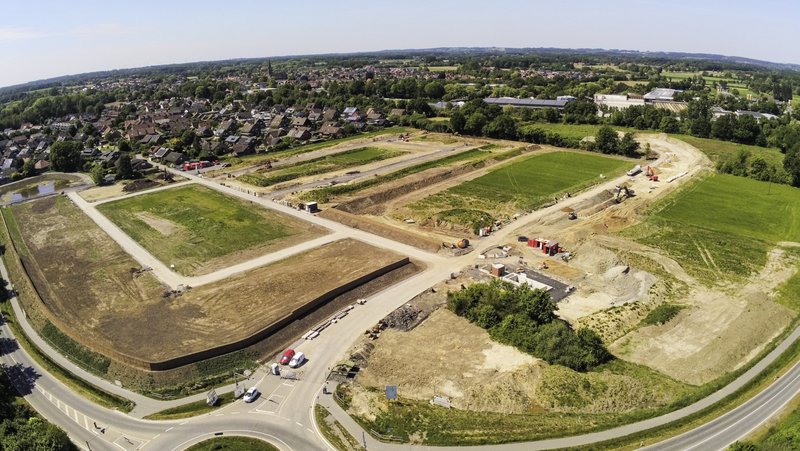 Am Raiffeisenring in Buldern entsteht das zweitgrößte Baugebiet. Foto: Stadt Dülmen 