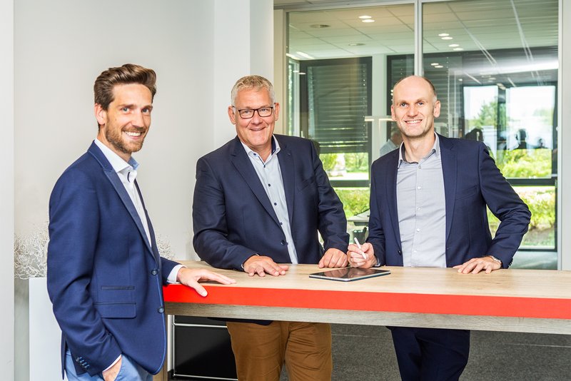 Das neue Führungstrio bei Valllée und Partner (von links): Niklas Unger, Professor Dr. Franz Vallée und Kristian Luersen. Foto: VUP GmbH