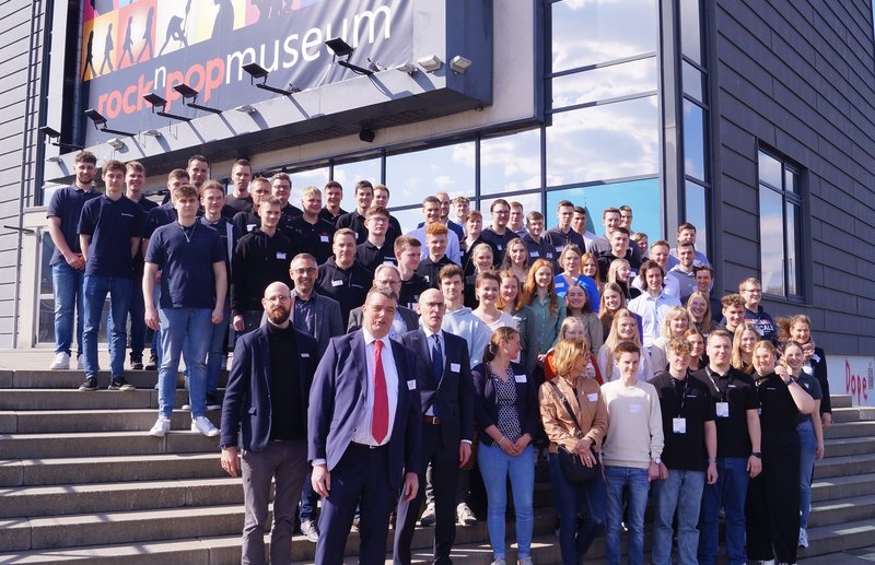 58 Auszubildende aus 16 Unternehmen in den Kreisen Borken und Coesfeld präsentierten ihre Digitalisierungsideen. | Foto: WFG