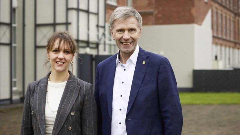 Wirtschaftsförderin Katharina Vater und Bürgermeister Rainer Doetkotte. Foto: Carsten Schulte