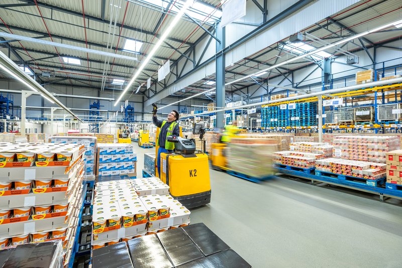 Blick ins Lager des Logistikdienstleisters Geodis
