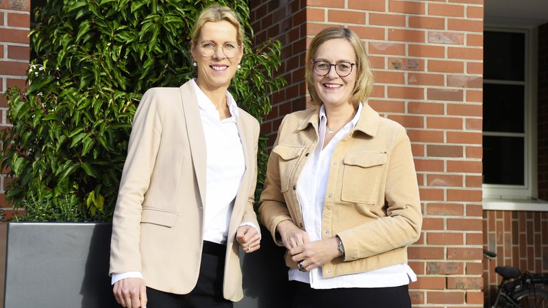 Kerstin Uphues (links) und Heike Twyhues, Wirtschaftsförderinnen für Gescher. Foto: Anja Wittenberg