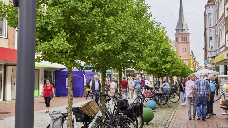Blick in die Innenstadt von Gronau. Foto: Stadtmarketing Gronau